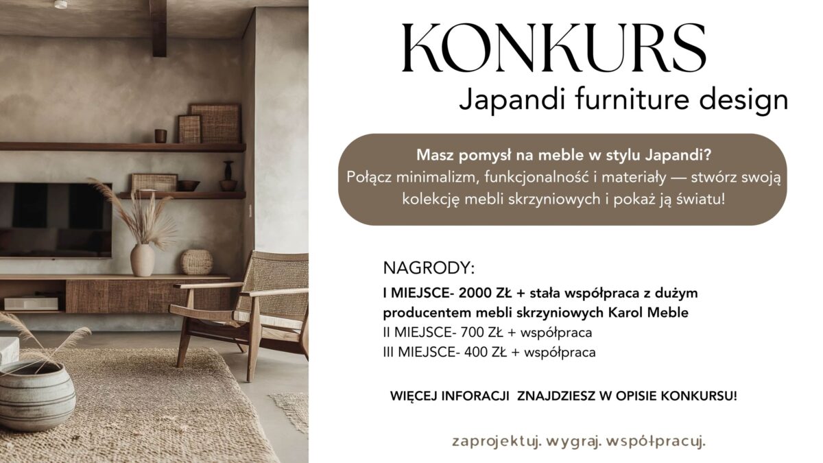 KONKURS JAPANDI FURNITURE DESIGN!